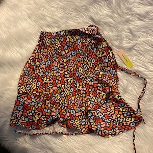 Summersalt the short beach to brunch wrap skirt